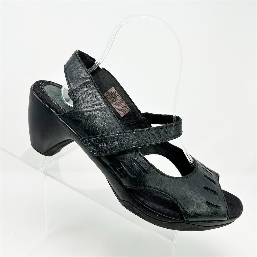 Merrell Evera Chase Women's Black Mary Jane Heeled Sandals Open Toe Size 11